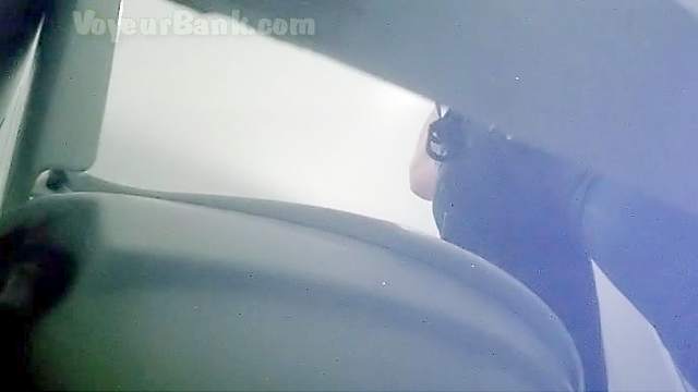 Pissing session in the perverted voyeur toilet