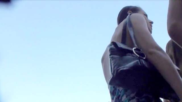 Sweet upskirt with nice cutie