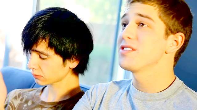 Hardcore anal sex with brunette gays
