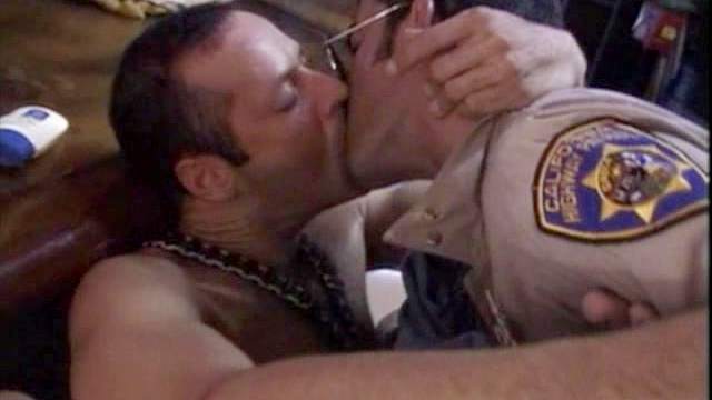 Slutty police gays are fucking in their asses