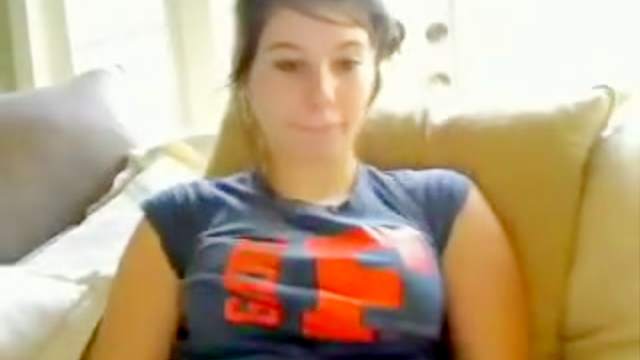 Sweet amateur cutie is showing her tattoo