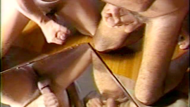 Brutal handjob and blowjob gay action with two guys