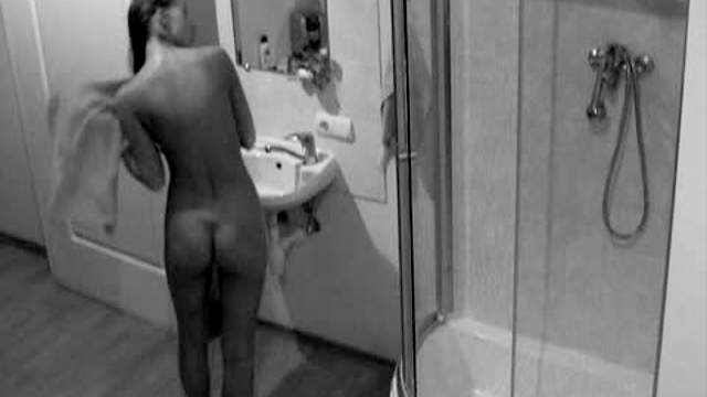 Hidden camera shower video