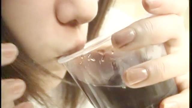 Sexy Japanese girlfriend eats cum and gets covered with fresh jizz