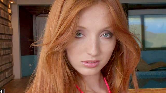 Redhead beauty Micca shows her outstanding shape