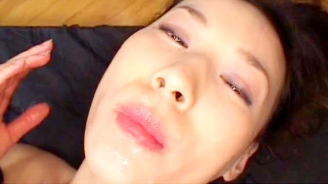 Asian brunette in a cum in mouth compilation