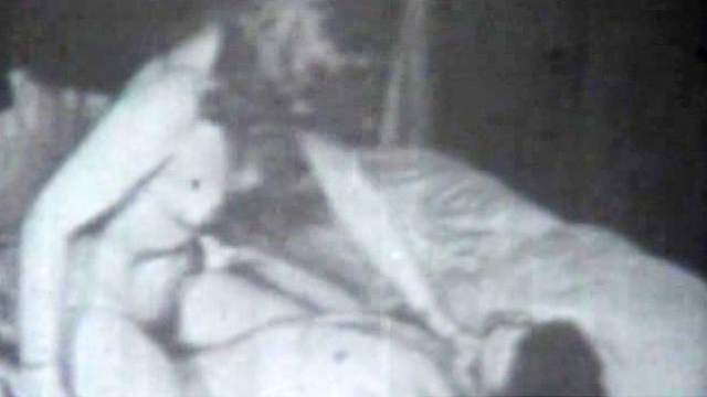 Hairy chick with natural tits rides a meaty stick on the bed