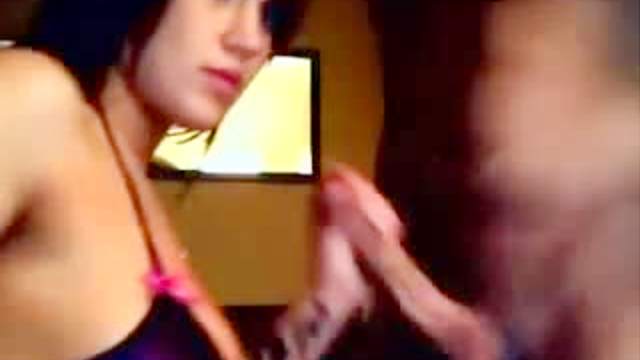 Young couple has webcam sex