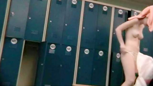Cute is dressing up in the locker room