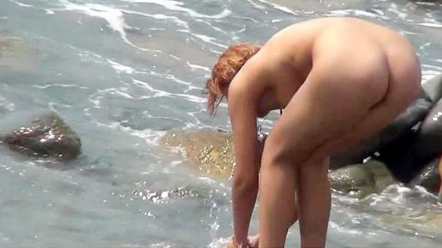 Beach, Hidden cam, Natural tits, Nudist, Outdoor, Voyeur