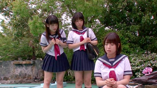 Amazing pleasures for young Asian schoolgirls
