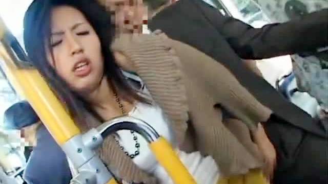 Japanese blowjob on a train