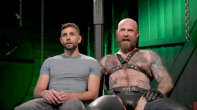 Gay BDSM sex with two horny handsome dudes and a lot of rope