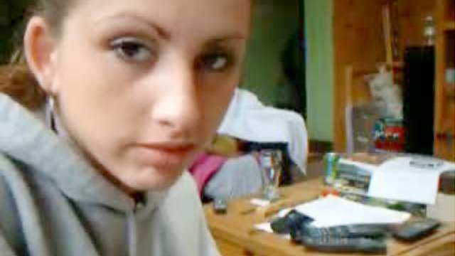 Sweatshirt teen sucks big cock