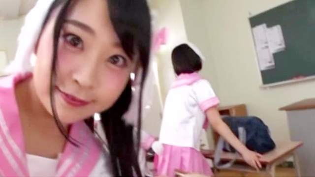 Intense Japanese POV action with sexy amateur on fire