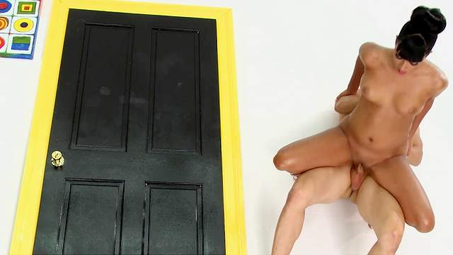 Excellent doggy causes the hot woman to cum fast