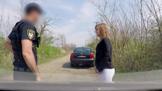 Fake cop fucks hot woman instead of giving her a ticket