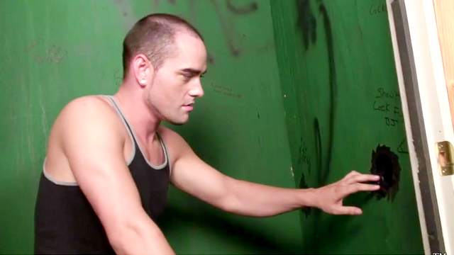 Slutty glory hole interracial play for the gay twink