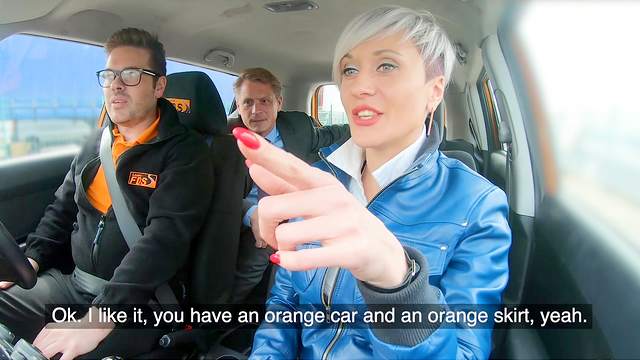 Hot MILF Tanya Virago gets the bone during driving instructions