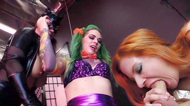 Cosplay Femdom foursome with Taurus, Mallory Sierra and Lady Fyre
