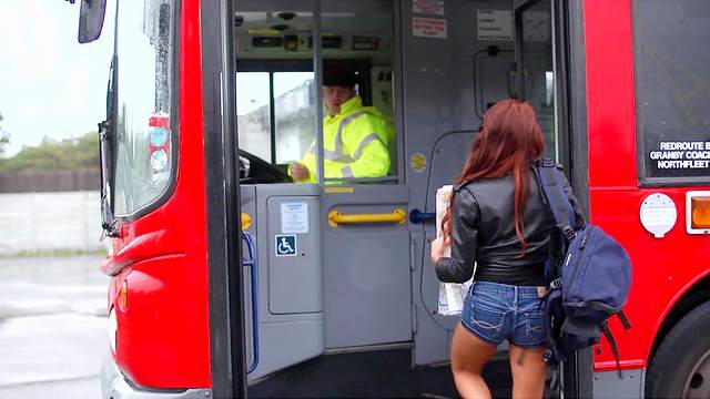 British women get sharing and fuck in a double decker