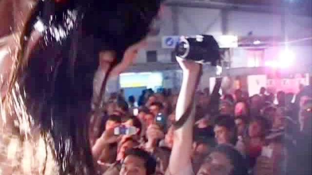 Latinas dance lustily in the club
