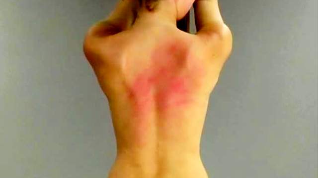 A nice whipping for her back