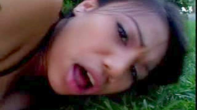 Hungry Luci Thai is dreaming about fuck in the yard