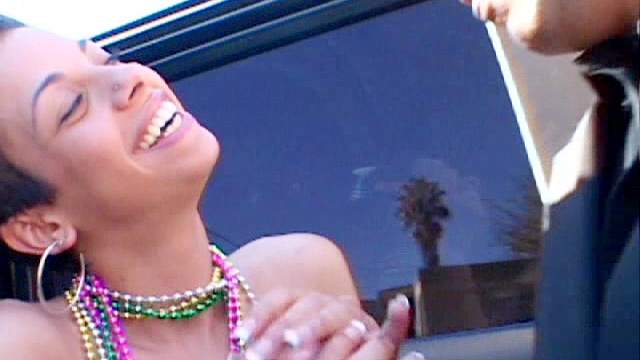 Car sex stars cute Latina teen