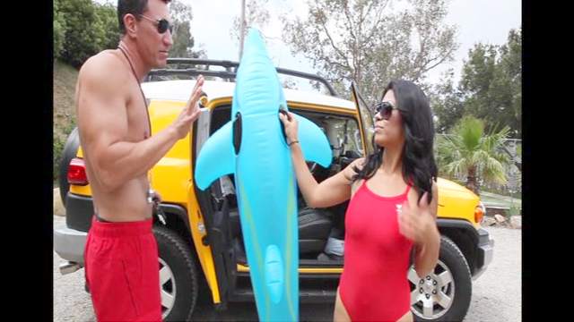 Latina lifeguard ass fucked by big cock