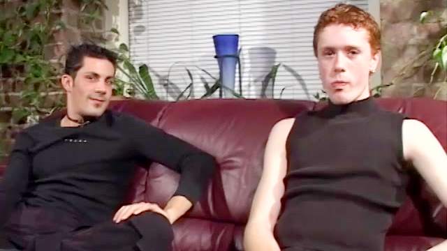 Cute gay redhead stars in hot blowjob video