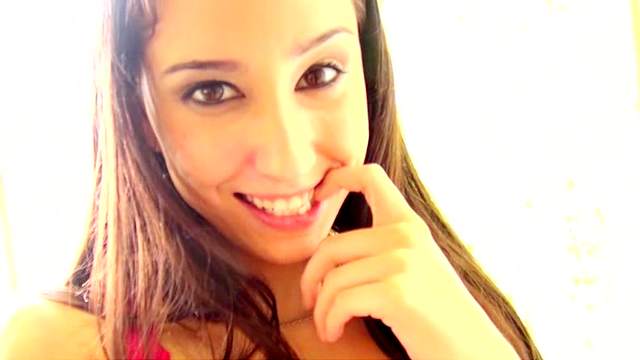 Brown eyed Latina in POV porn