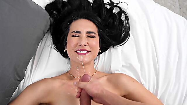 Isabel Love and Nicky Rebel in hot pov action on the bed