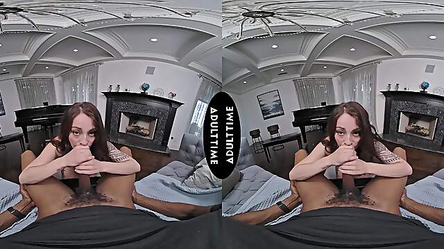 Isiah Maxwell and Maddy May in a steamy interracial vr scene