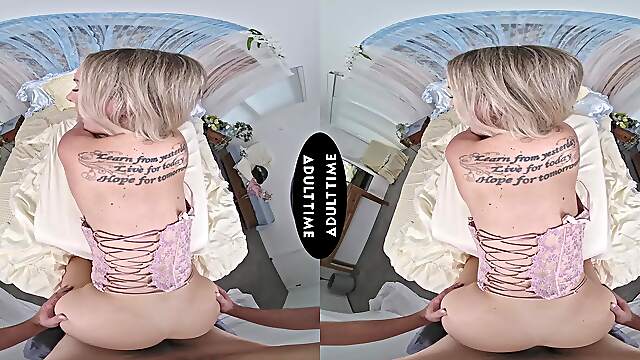 Bunny Madison moans on Dante Colle's big cock in vr