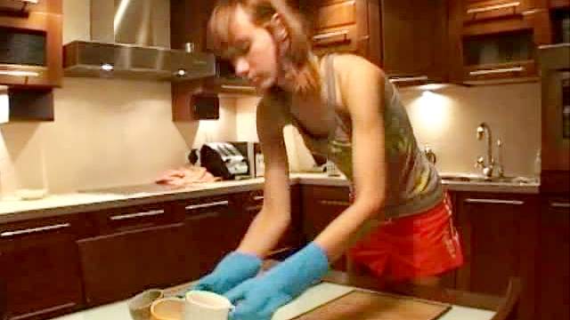 Solo gal on kitchen counter