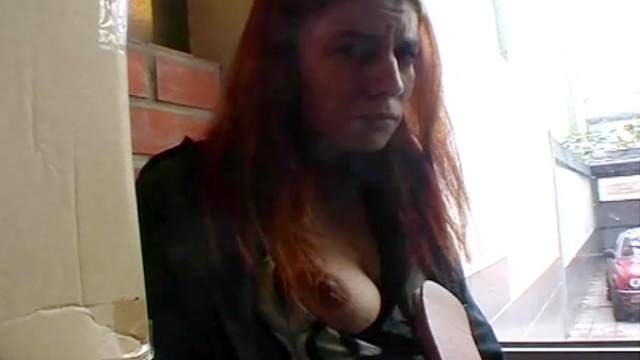 Humiliated redhead teen BDSM slut