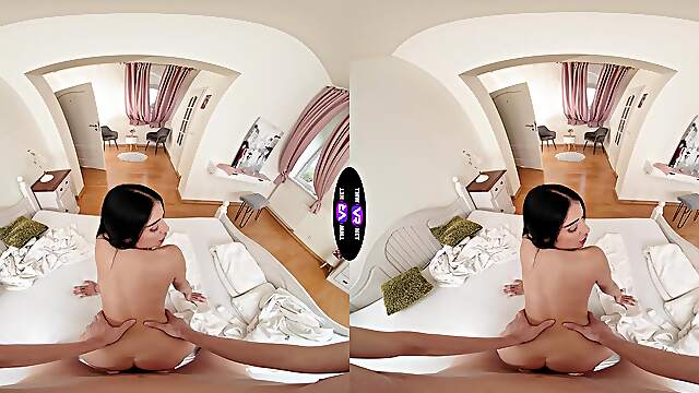 Ara Mix enjoys passionate sex in various positions in vr