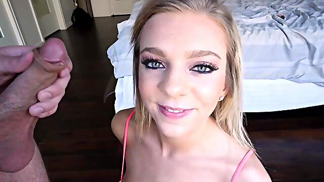 Tony and Logan please Tiffany in a steamy AMATEUR THREESOME on the BED