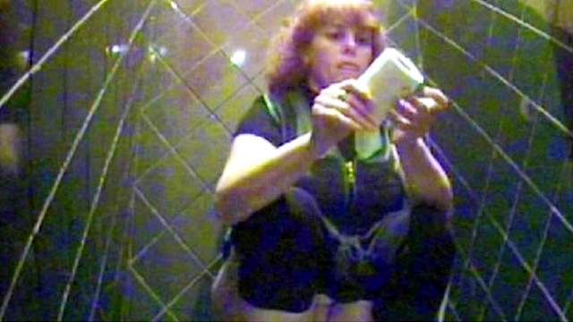 Hidden cam, Pissing, Redhead, Toilet, Voyeur