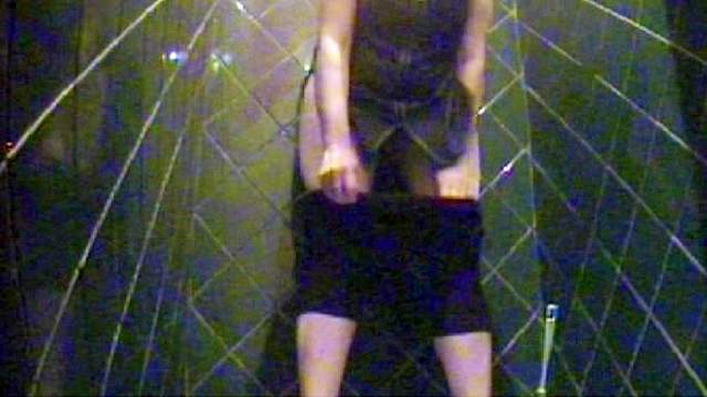 Hidden camera piss with a brunette