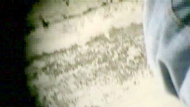 Extreme close up on a pissing pussy