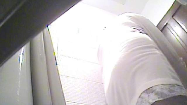 Voyeur pissing with big ass chick
