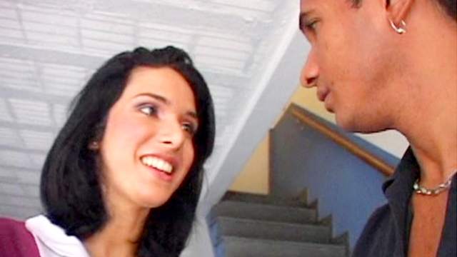 Perky boobs on shemale he fucks