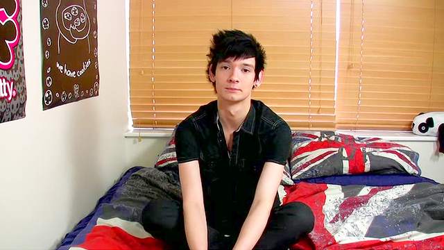 Ink on the skinny gay guy jerking off