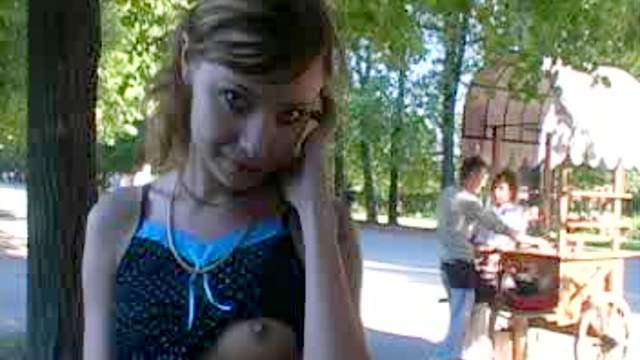 Sexy public upskirt fronm horny Russian Anna