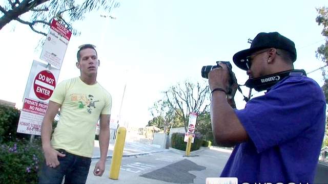 Shane Frost tasting delicious black cock