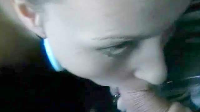 Tanya sucks huge cock in her car