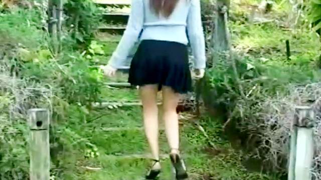 Hot looking schoolgirl loves her sexy skirt