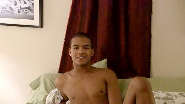 Sexy tanned gay is talking dirty on the cam